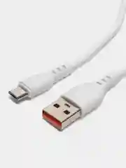 Белый кабель для зарядки мобильных устройств MICRO USB Denmen D06V, 1 метр, черный, белый