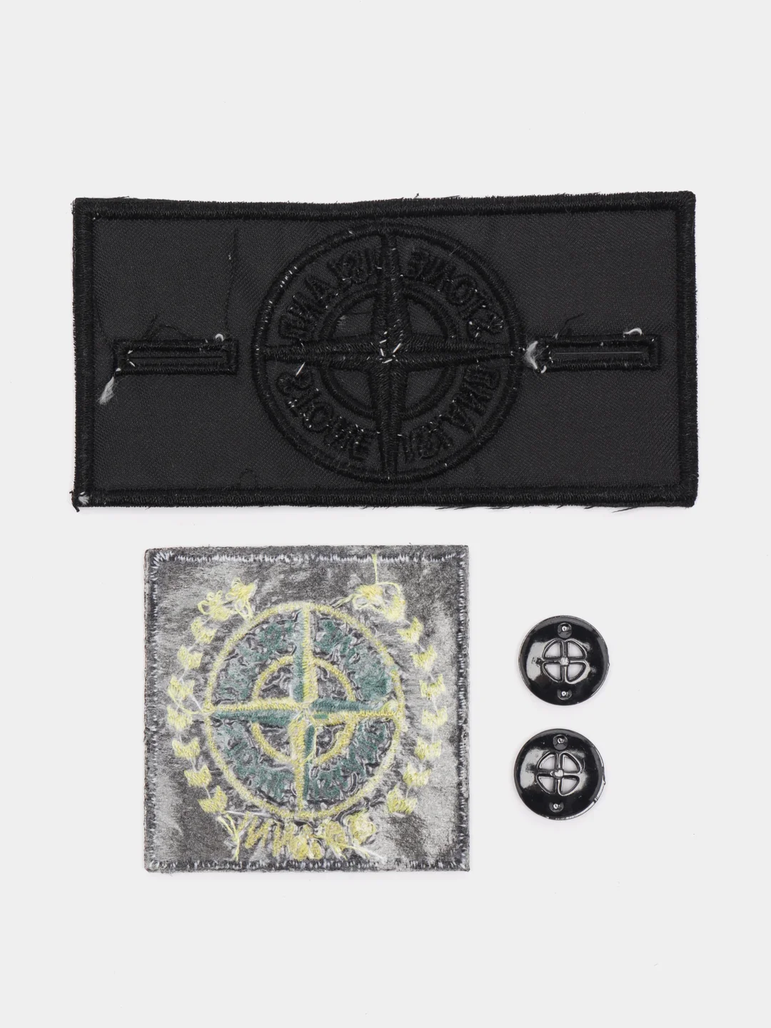 Бирюзовый комплект нашивок в стиле Stone Island, патч