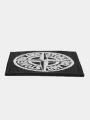 Бордовый комплект нашивок в стиле Stone Island, патч