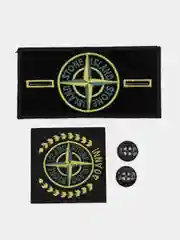 Бронзовый комплект нашивок в стиле Stone Island, патч