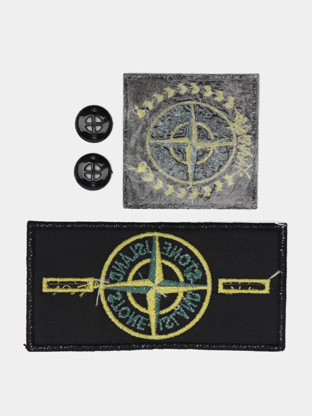 Бронзовый комплект нашивок в стиле Stone Island, патч
