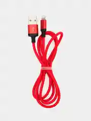 Красный кабель зарядный для Apple USB Lightning Hoco X14 быстрая зарядка, 1 m и 2 m