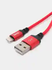 Красный кабель зарядный для Apple USB Lightning Hoco X14 быстрая зарядка, 1 m и 2 m
