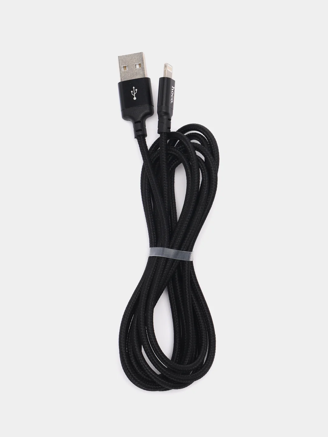 Черный кабель зарядный для Apple USB Lightning Hoco X14 быстрая зарядка, 1 m и 2 m