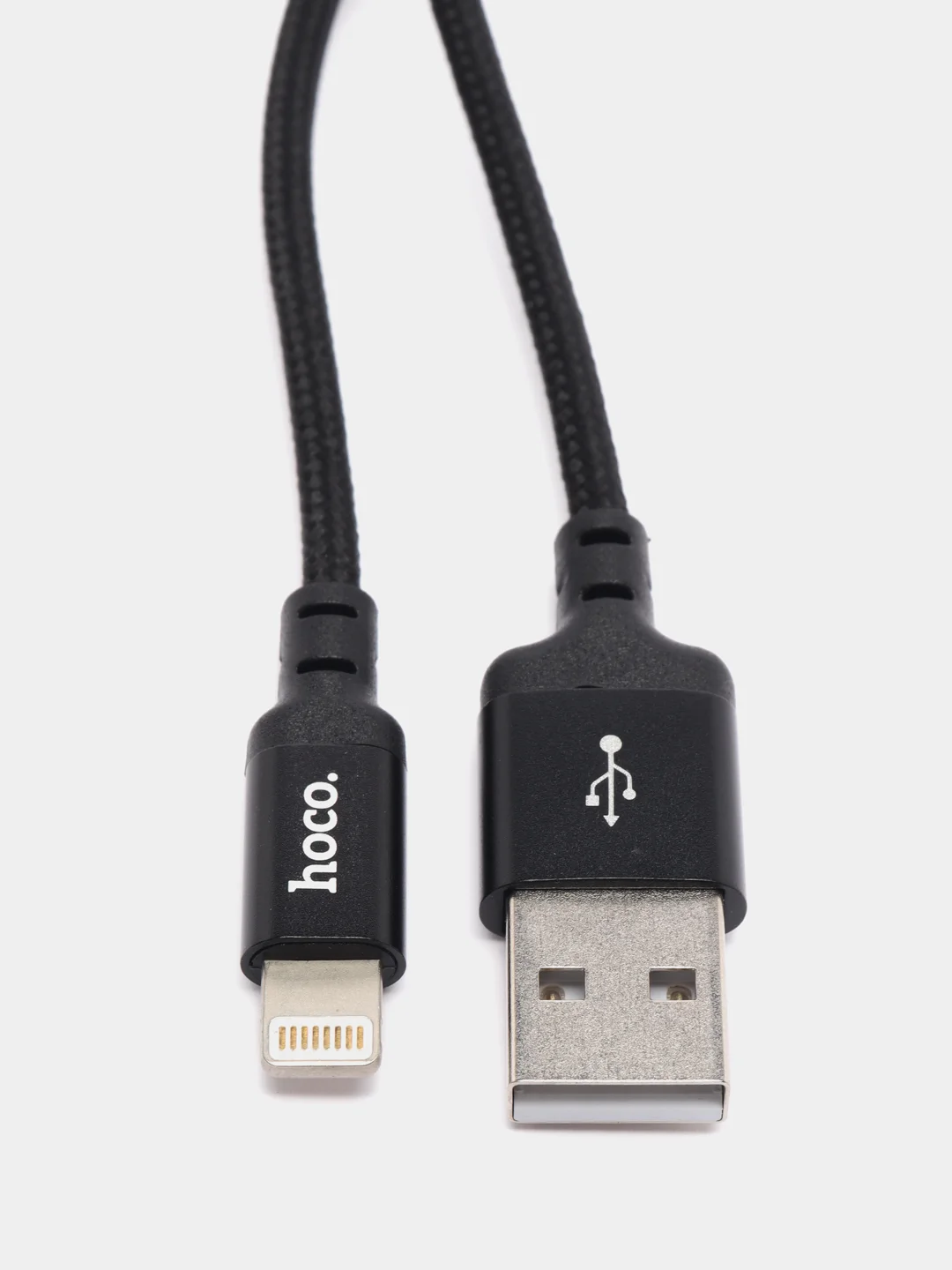 Черный кабель зарядный для Apple USB Lightning Hoco X14 быстрая зарядка, 1 m и 2 m
