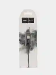 Черный кабель зарядный для Apple USB Lightning Hoco X14 быстрая зарядка, 1 m и 2 m