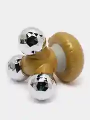 Золотой роликовый 3D массажер для тела и лица