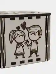 Подарочная коробка, шкатулка "Love is", шкатулка из дерева