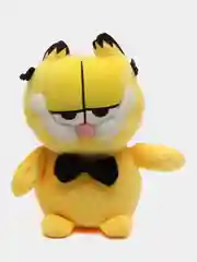 Желтый мягкая игрушка "Кошка" желтая, черная