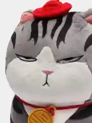 Желтый мягкая игрушка "Кошка" желтая, черная