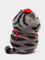 Желтый мягкая игрушка "Кошка" желтая, черная