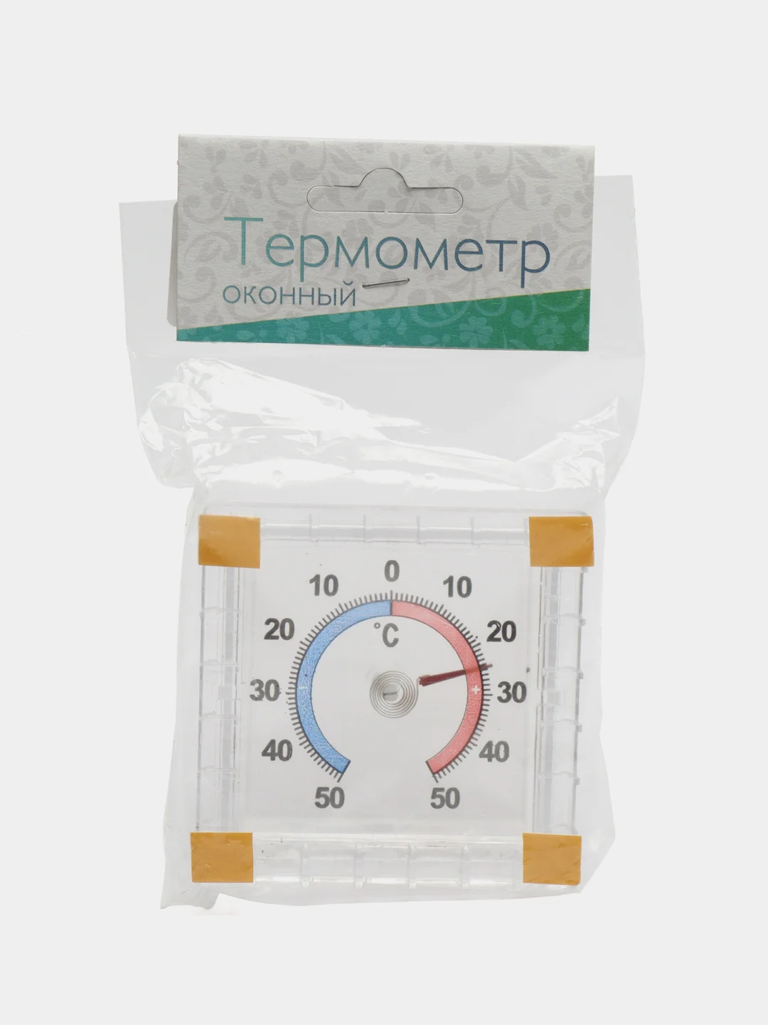 Синий термометр уличный спиртовой / биметаллический разные модели: на липучках,термометр обычный