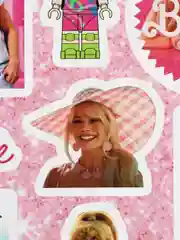 Розовый стикеры по фильму "Barbie", Барби, А5