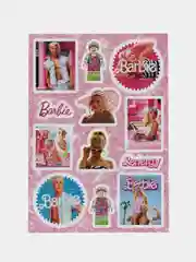 Розовый стикеры по фильму "Barbie", Барби, А5