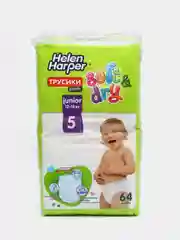 Подгузники-трусики Helen Harper Soft&Dry, размер 5, 12-18 кг, 64 штуки