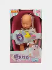 Розовый пупсы для девочек, Полесье игрушки, кукла пупс "Весёлый" с соской