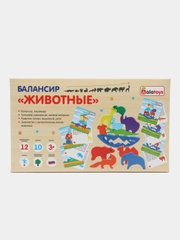 Балансир "Животные" - деревянная настольная развивающая игра