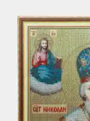 Бордовый алмазная мозаика вышивка 40 х 50 см "Иконы", на подрамнике