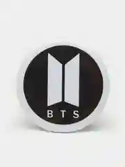 Черный значок "BTS", 37 мм, k-pop