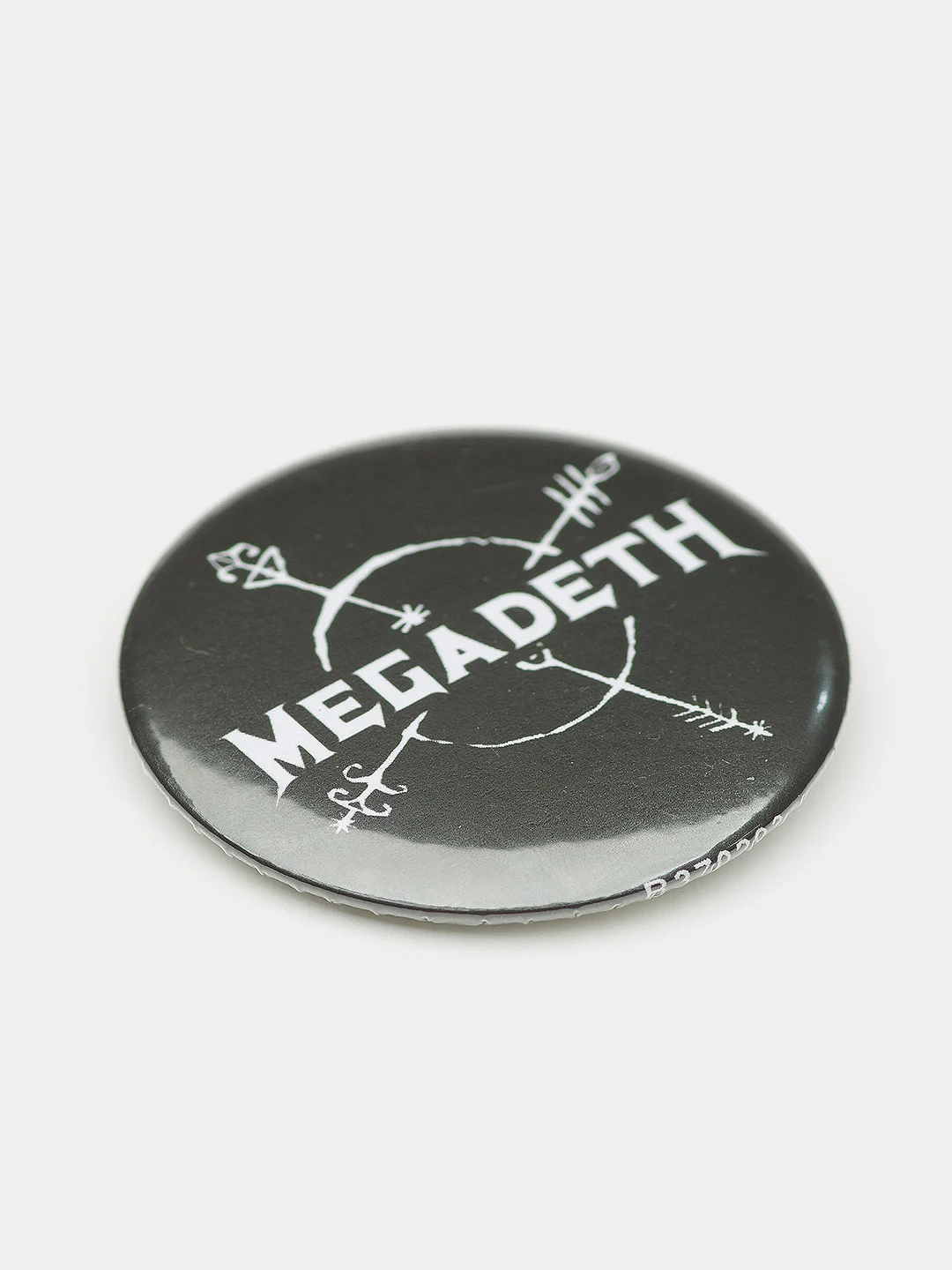 Черный значок Megadeth, 37 мм