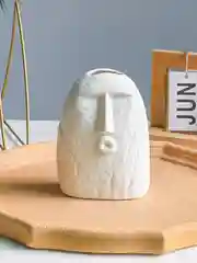 Белый ваза декоративная, для цветов и сухоцветов, "Face"