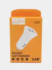 Автомобильное зарядное устройство One Depot CR07, 2 USB, 3.1 А, белое