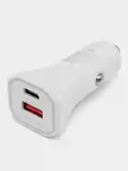 Автомобильное зарядное устройство 20W, с разъемами USB и USB-C
