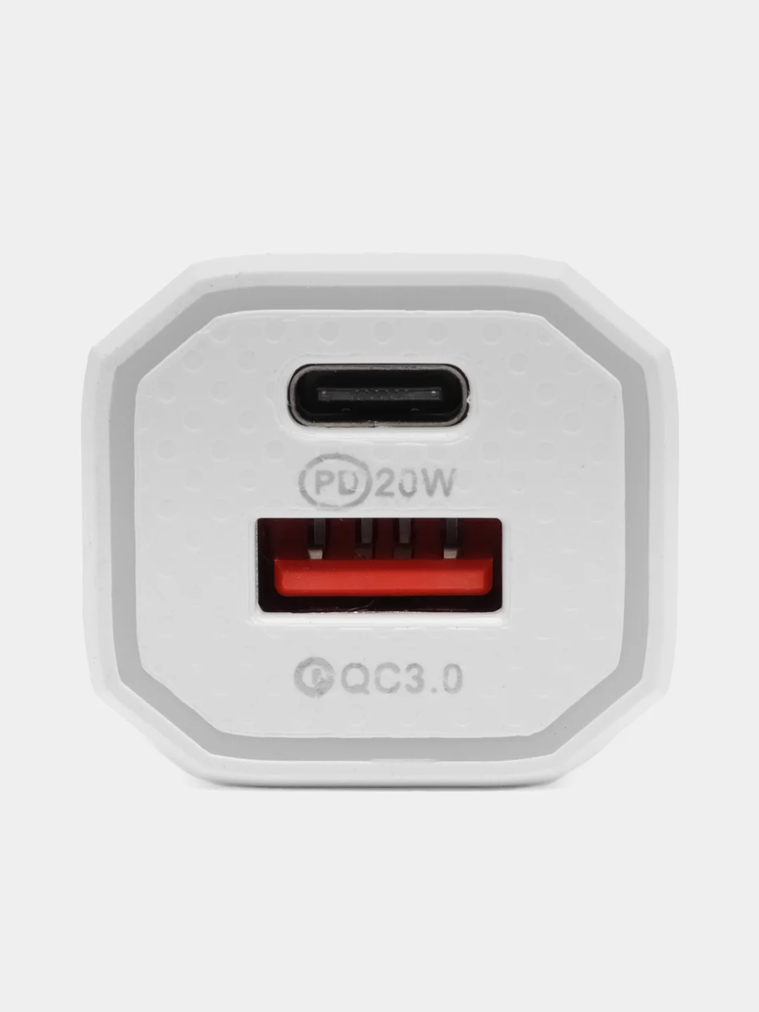 Автомобильное зарядное устройство 20W, с разъемами USB и USB-C