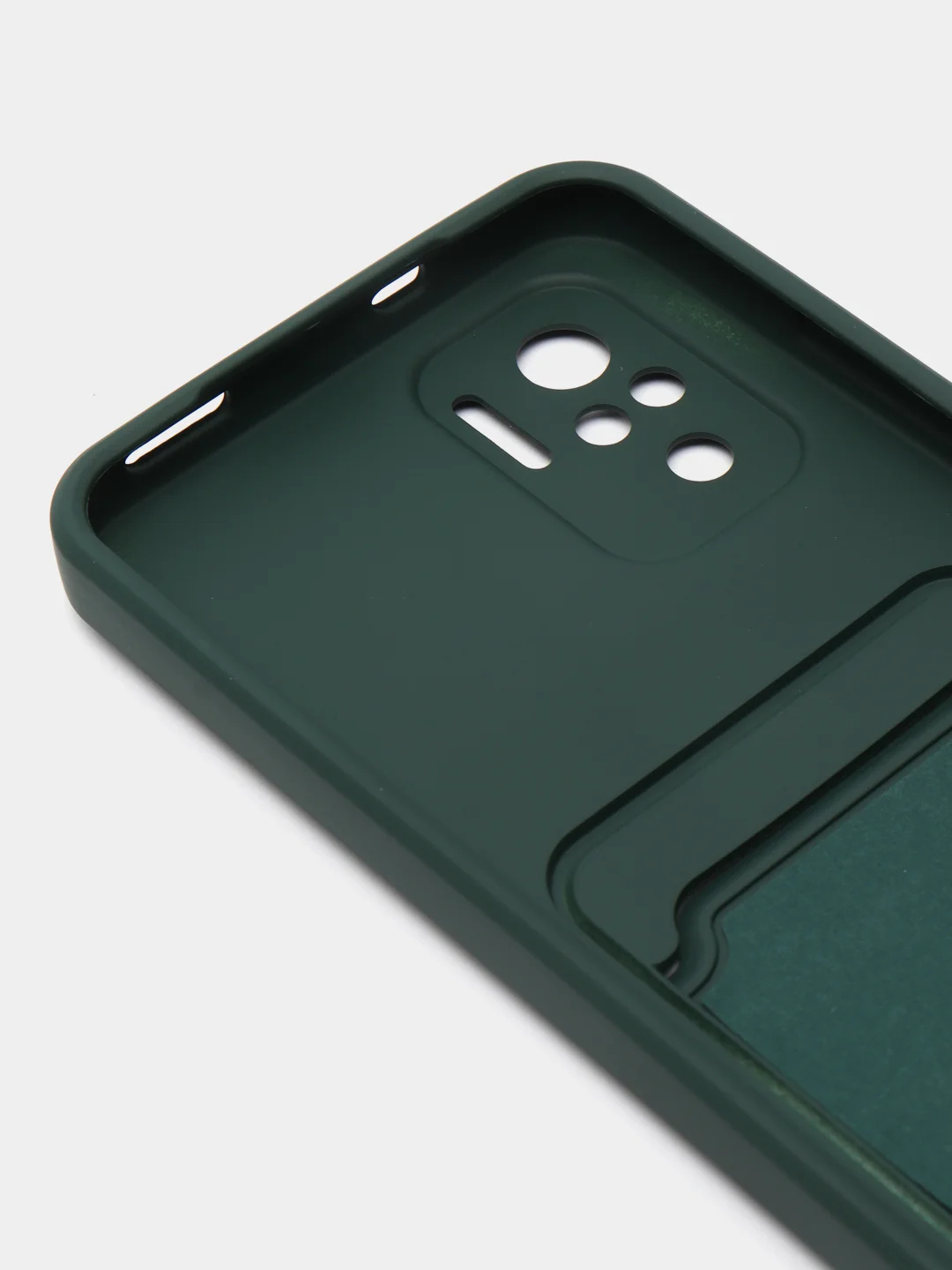 Зеленый чехол c визитницей Xiaomi Redmi Note 10, Poco X3, Poco M3, iPhone 11, 12 Pro, 12 Pro Max