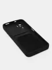 Темно-синий чехол c визитницей Xiaomi Redmi Note 10, Poco X3, Poco M3, iPhone 11, 12 Pro, 12 Pro Max