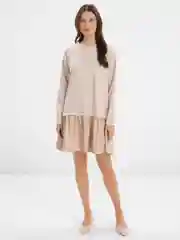 Бежевый платье женское