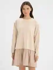 Кремовый платье женское