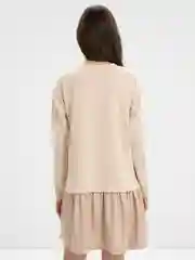 Коралловый меланж платье женское