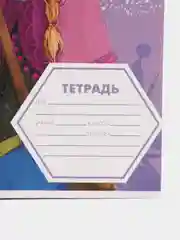 Красный тетрадь 12 листов, линейка, 4 вида разных