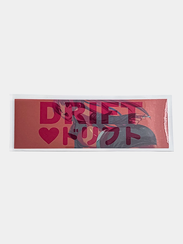 Наклейка на автомобиль "Love Drift", 18 x 6 см, JDM стикер на машину