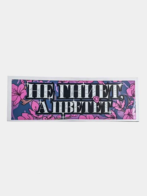 Наклейка на автомобиль "Не гниет, а цветет", 18 x 6 см