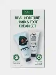Набор кремов для рук и ног с экстрактом слизи улитки Jigott Real Moisture Set