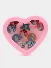 Синий набор колец для девочки