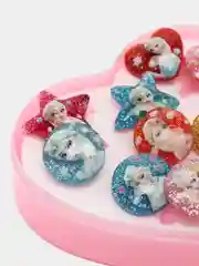 Синий набор колец для девочки