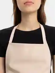 Пудровый кожаный фартук рабочий, кухонный, мужской