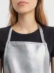 Пудровый кожаный фартук рабочий, кухонный, мужской