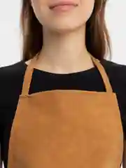 Терракотовый кожаный фартук рабочий, кухонный, мужской