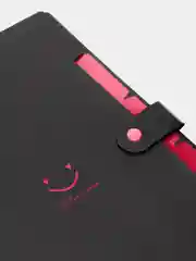 Черный папка А4 Smile everytime, на 5 отделений, для удобного хранения документов