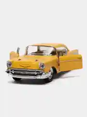 Желтый металлическая машинка 1957 Chevrolet Bel Air KT5313D