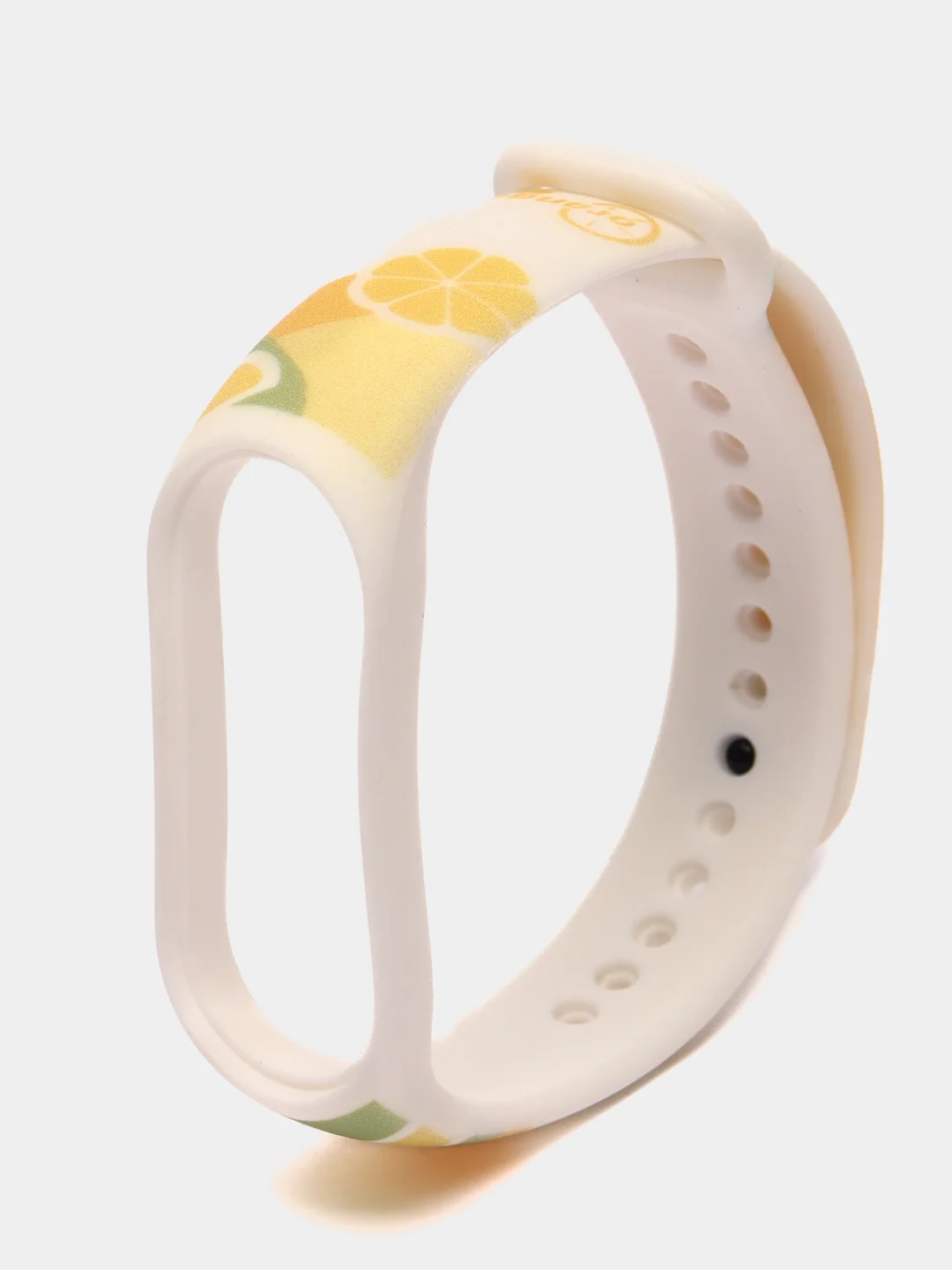 Лимонный силиконовый ремешок для Xiaomi Mi Band, с принтом