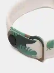 Салатовый силиконовый ремешок для Xiaomi Mi Band, с принтом