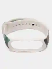 Салатовый силиконовый ремешок для Xiaomi Mi Band, с принтом