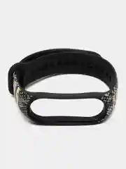Горчичный силиконовый ремешок для Xiaomi Mi Band, с принтом