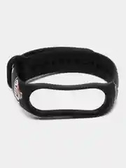Тёмно-серый силиконовый ремешок для Xiaomi Mi Band, с принтом