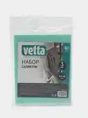 Зеленый набор салфеток для кухни 3 шт, вискоза, 30 х 38 см, 90 гр./м
